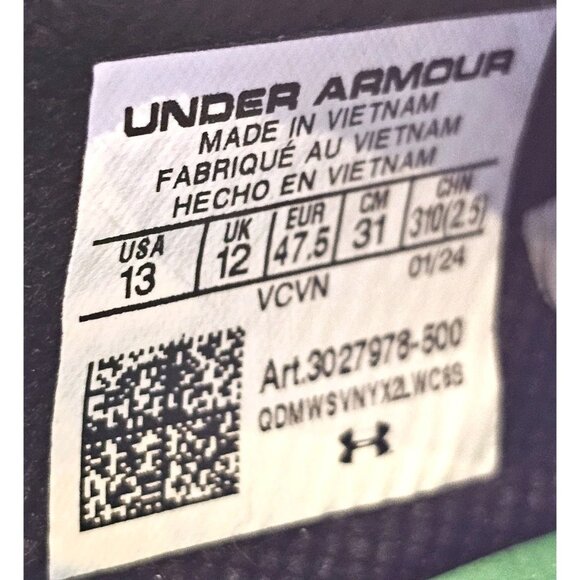 Under Armour Blur 2 MC Suede Purple Football Cleats 3027978-500 - Men's Size 13 - Picture 8 of 14